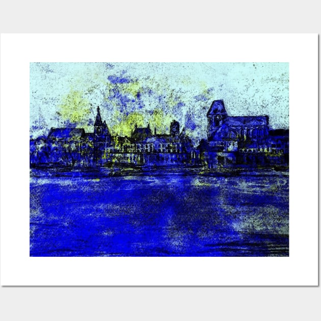 Blue City Wall Art by Marsal